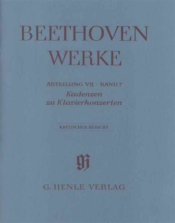 Cadenzas in the Piano Concertos Full Score