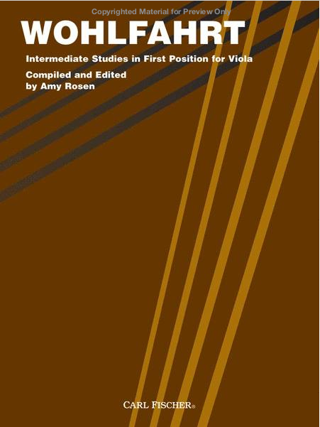 Wohlfahrt Intemediate Studies Viola