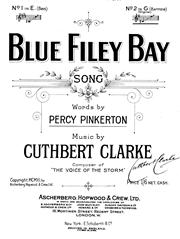 Blue Filey Bay (Archive pages) - Vocal/Piano (Digital Download)