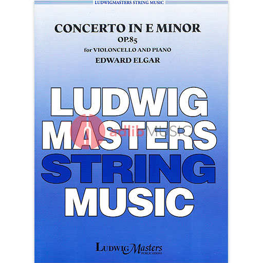 CONCERTO E MIN OP 85 VC/PNO - ELGAR - CELLO - MASTERS