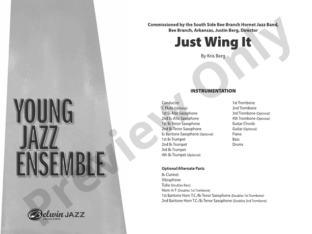 Just Wing It – Jazz Ensemble Conductor Score & Parts (Digital Download)