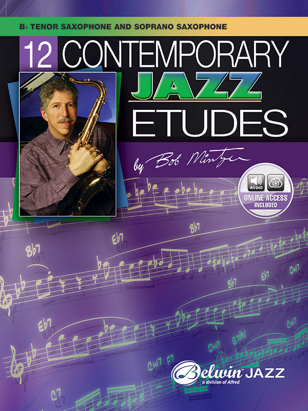 12 Contemporary Jazz Etudes Tenor Sax Book/Cd