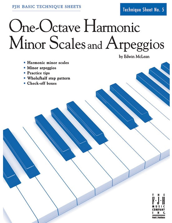 One-Octave Harmonic Minor Scales and Arpeggios - Piano (Digital Download)