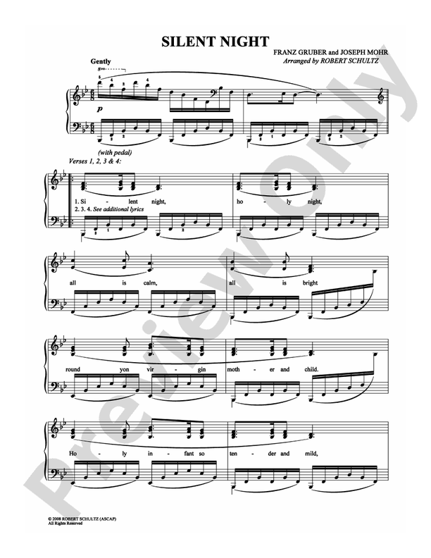 Silent Night - PVG - Franz Gruber (Digital Download)