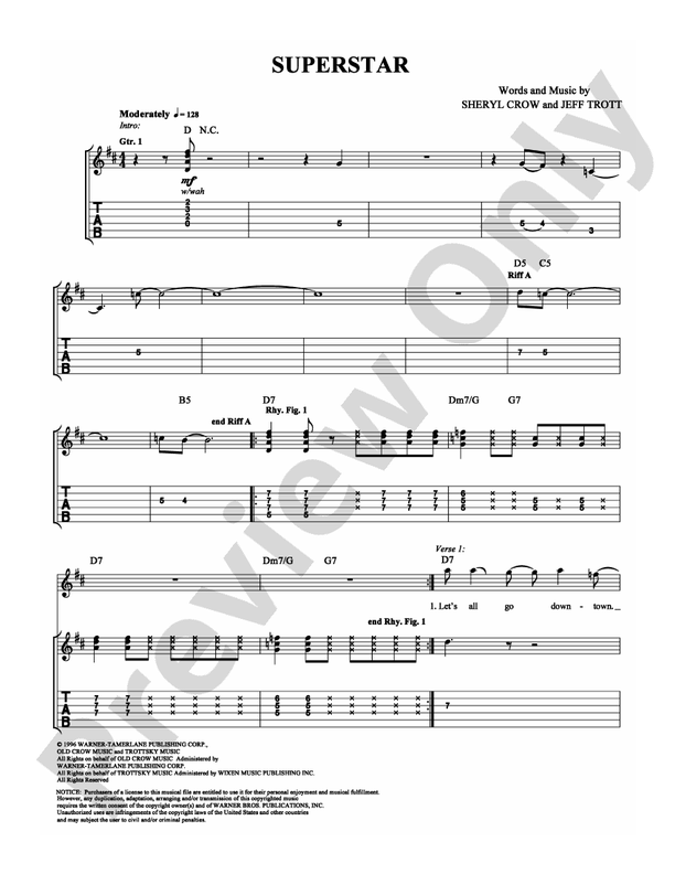 Superstar - Guitar TAB (Digital Download)
