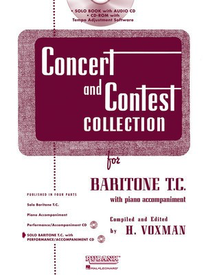 Concert and Contest Collection for Baritone T.C. - Book/CD Pack - Various - Baritone|Euphonium Himie Voxman Rubank Publications /CD