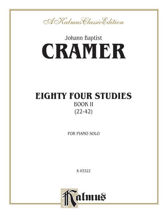 Cramer - Eighty-Four Studies (Volume II) - Piano Solo (Digital Download)