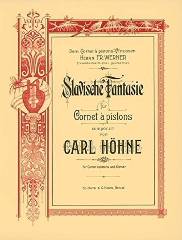 SLAVONIC FANTASY FOR CORENT A PISTON OR TRPT/PNO - HOEHNE - TRUMPET - BOTE & BOCK