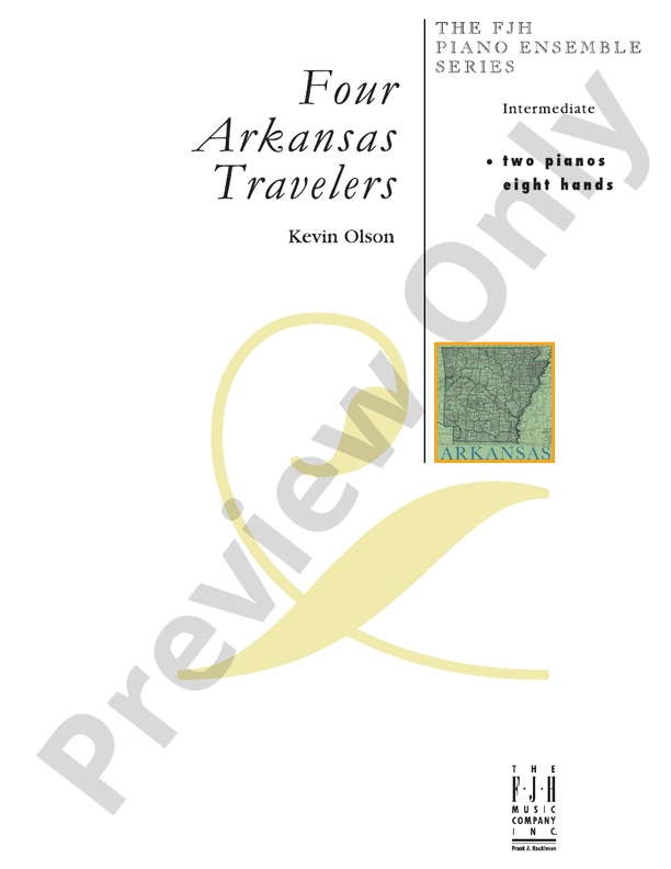 Four Arkansas Travelers - 2 Pianos, 8 Hands (Digital Download)