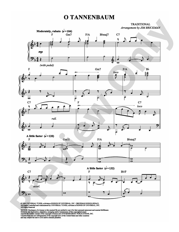 O Tannenbaum - DSM-PS-0004037 - Piano (Digital Download)