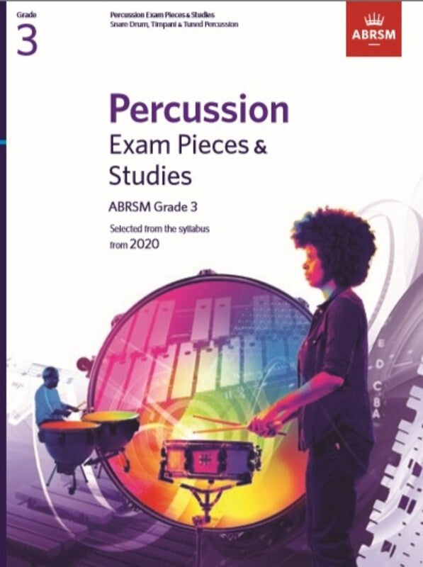 ABRSM Percussion Pieces & Studies from 2020 Grade 3 - ABRSM ABRSM 9781786012951