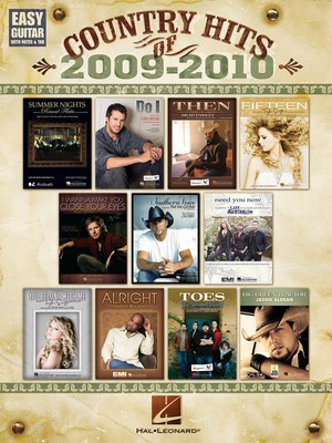 Country Hits of 2009-2010 - Easy Guitar with Notes & Tab - Guitar Hal Leonard Easy Guitar with Notes & TAB