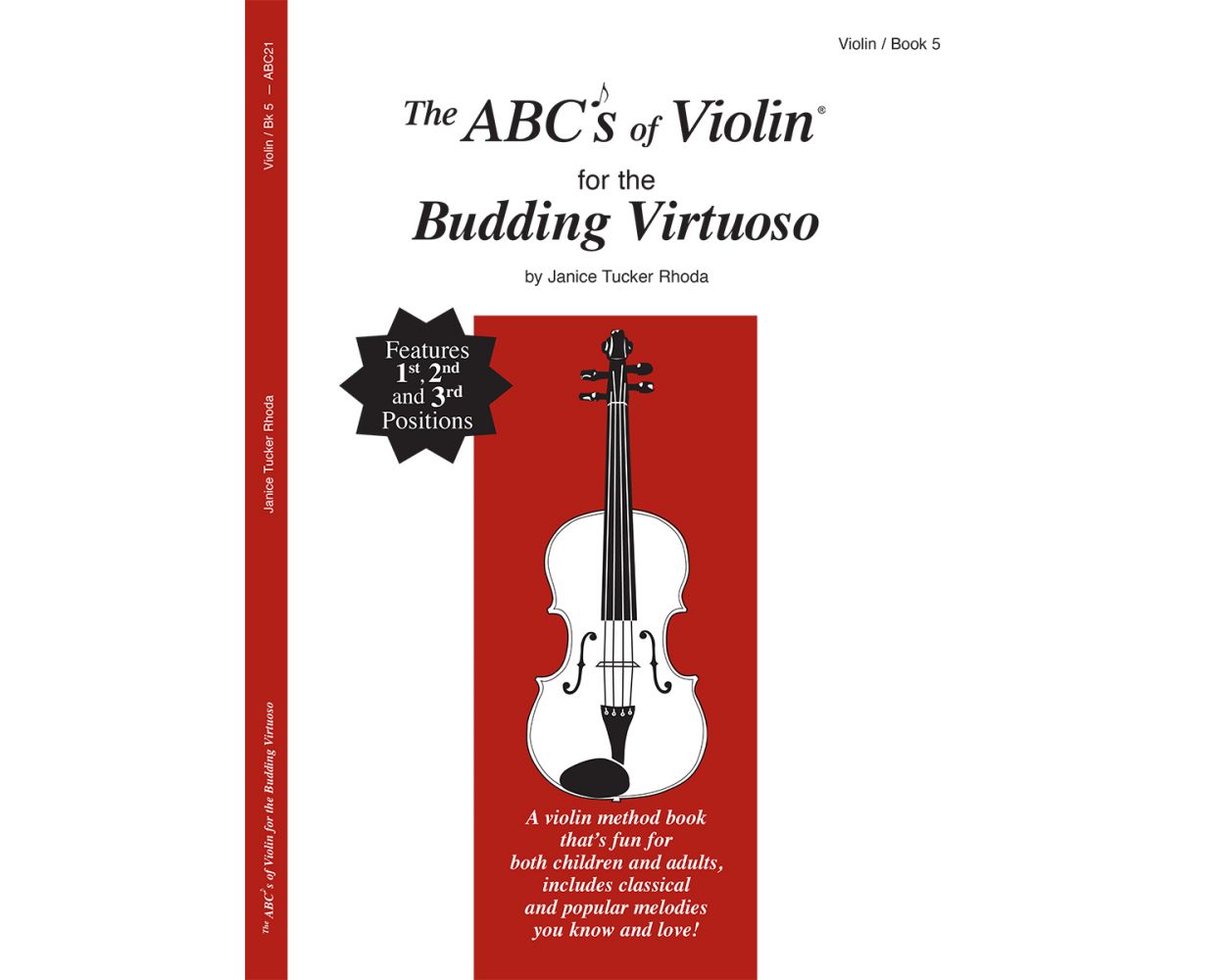 The ABC's of Violin for the Budding Virtuoso Book 5 - Violin Book by Tucker Rhoda Fischer ABC21