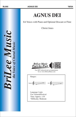 Agnus Dei - Christi Jones - SA BriLee Music Octavo