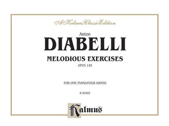 Diabelli - Melodious Exercises, Op. 149 - 1 Piano, 4 Hands (Digital Download)