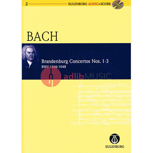 Brandenburg Concertos 1-3 Study Score/CD