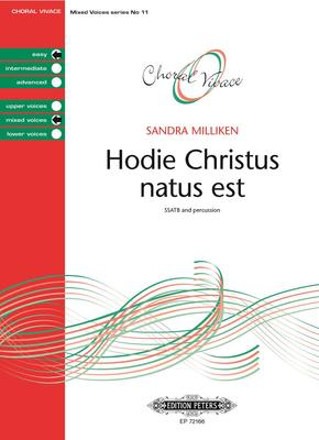 Hodie Christus Natus Est - SSATB Choral Score Octavo - Sandra Milliken - Peters EP72166