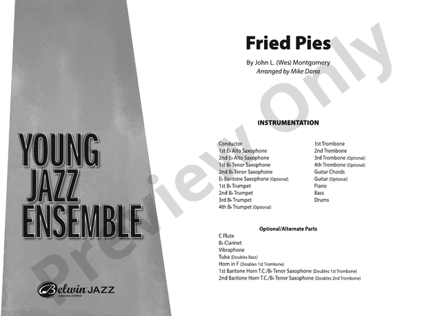 Fried Pies – Jazz Ensemble Conductor Score & Parts (Digital Download)