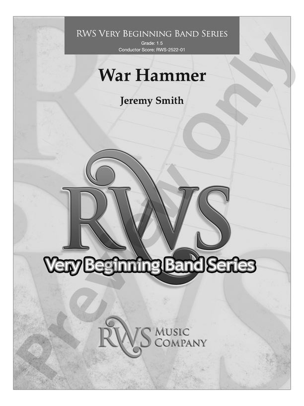 War Hammer - Concert Band Conductor Score & Parts(Digital Download)