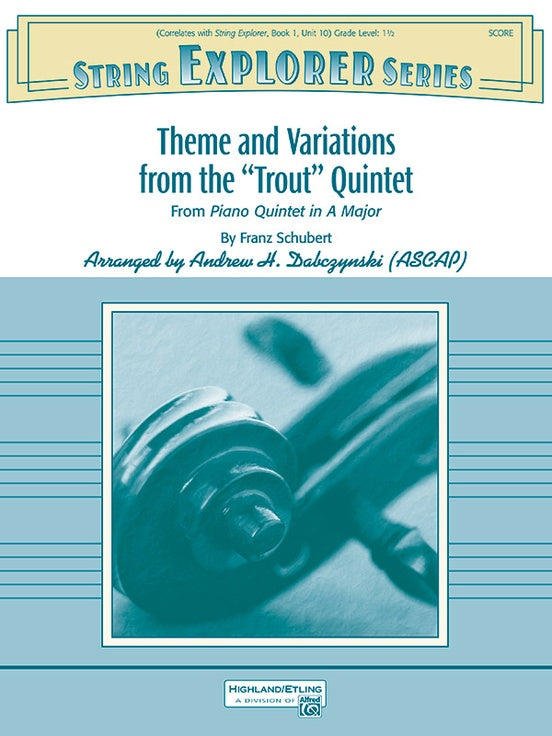 Theme and Variations from the "Trout" Quintet - String Orchestra Conductor Score & Parts (Digital Download)
