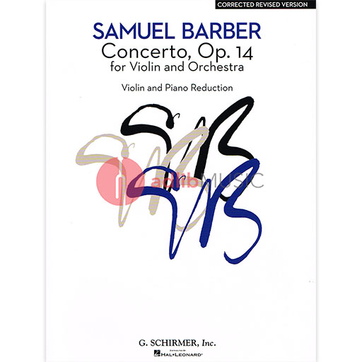 Barber - Concerto - Violin/Piano Accompaniment Schirmer 50337010