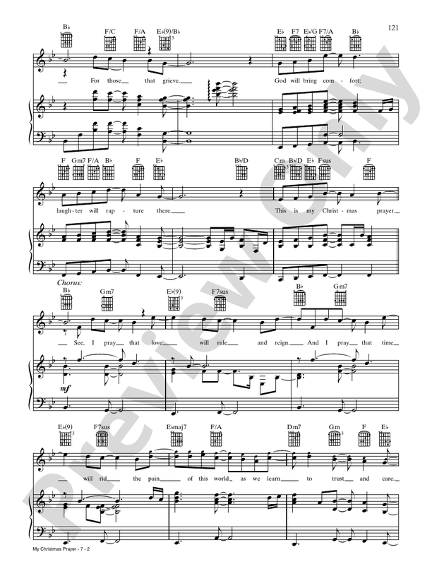 My Christmas Prayer - PVG - Bebe Winans (Digital Download)