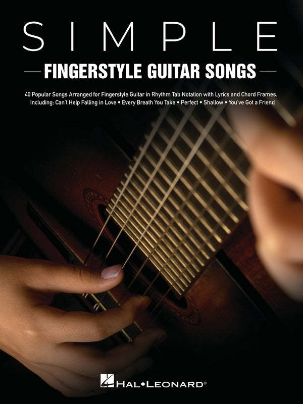 Simple Fingerstyle Guitar Songs - Guitar Tablature Hal Leonard 355454