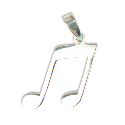 Tomas Double Quaver Music Pendant Sterling Silver