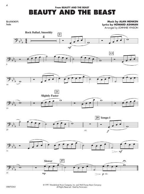 Essential Elements Disney Favorites - Bassoon - Hal Leonard