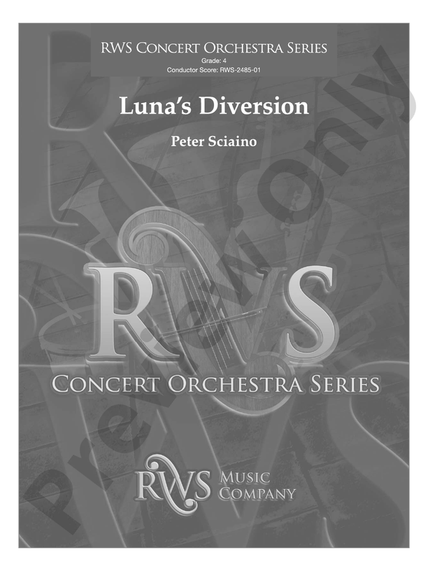 Luna's Diversion - Full Orchestra Conductor Score & Parts (Digital Download)