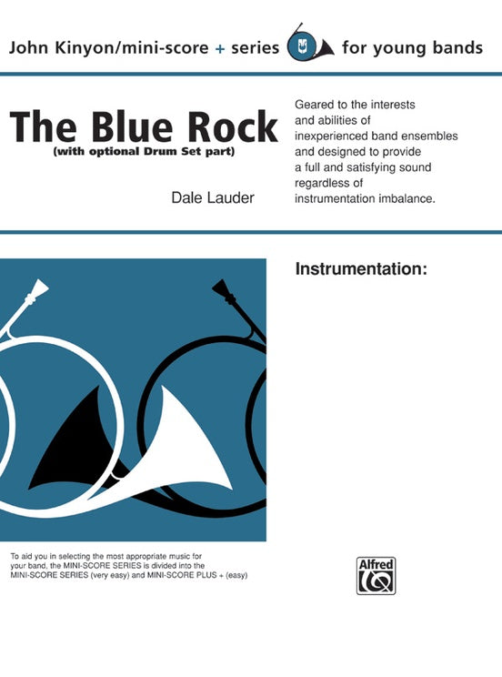 The Blue Rock (with optional Drum Set part) - Concert Band Conductor Score & Parts (Digital Download)