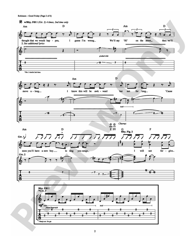 Good Friday - Guitar TAB (Digital Download)