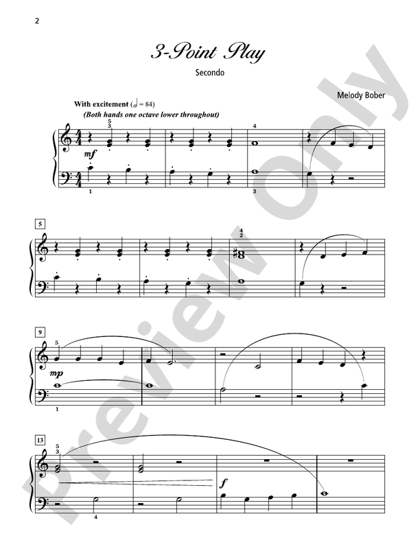 Grand Duets for Piano, Book 2: 8 Elementary Pieces - 1 Pianos, 4 Hands (Digital Download)