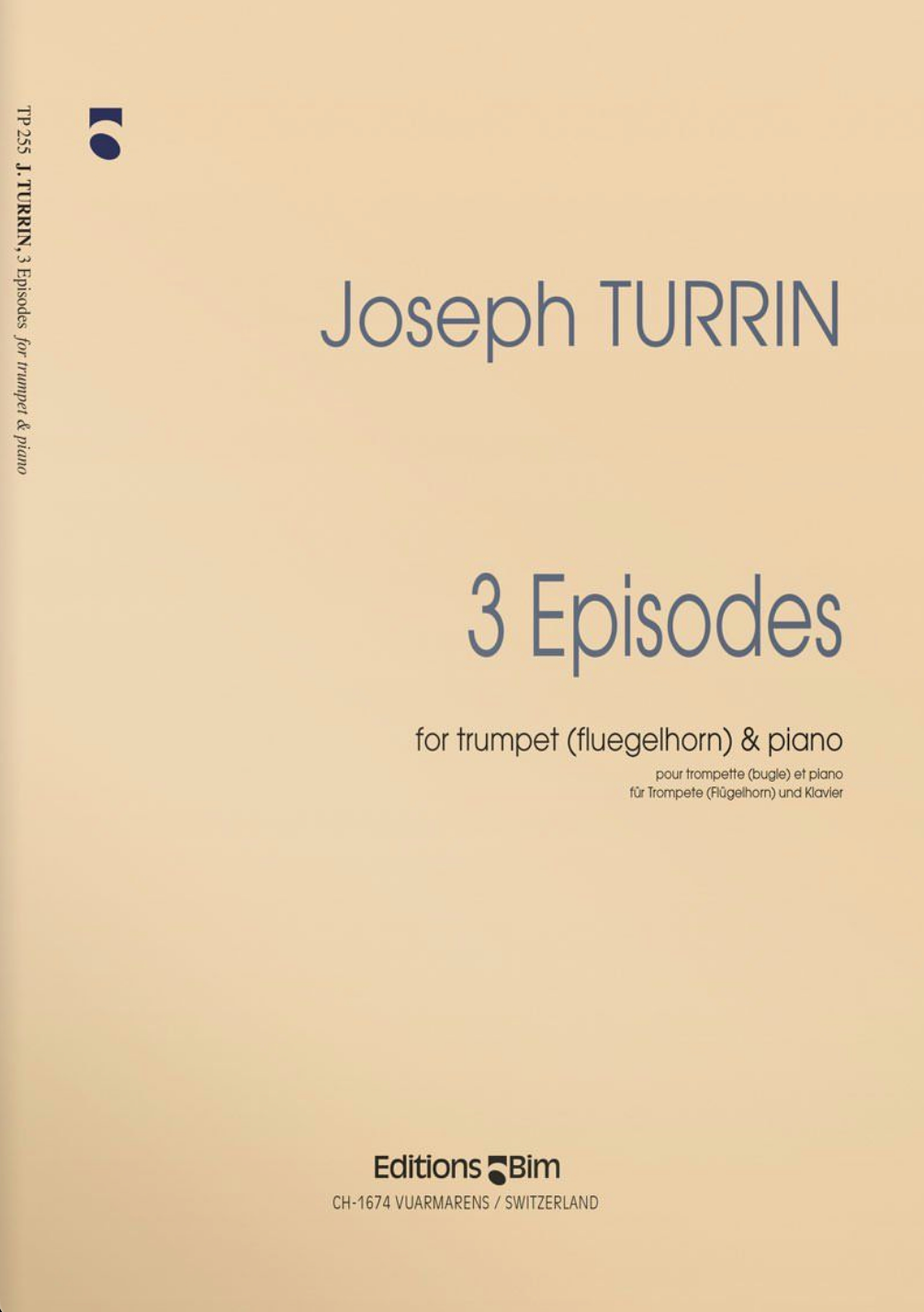 3 EPISODES FOR TRUMPET/PIANO - TURRIN - TRUMPET - BIM