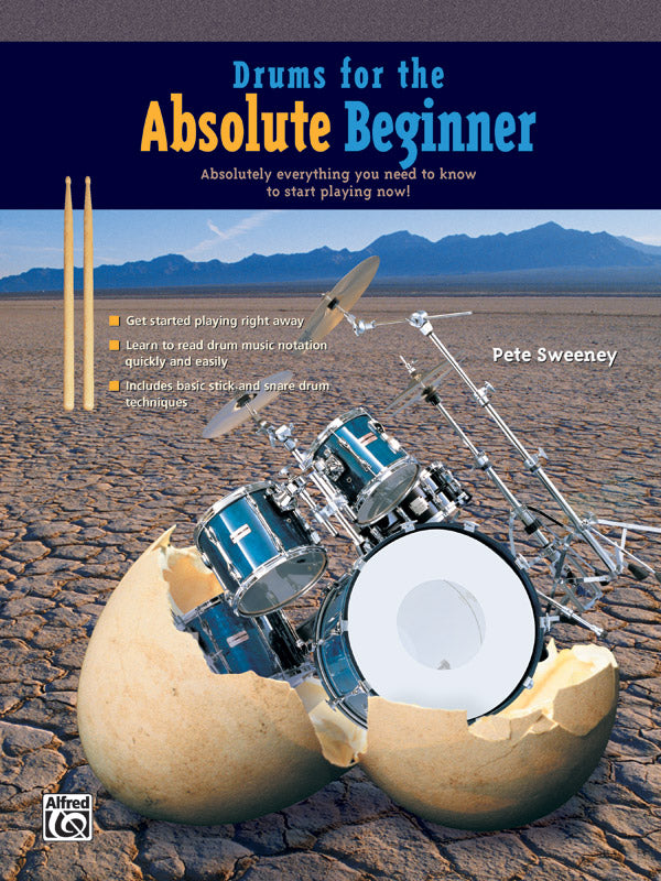 DRUMS FOR THE ABSOLUTE BEGINNER BK ONLY
