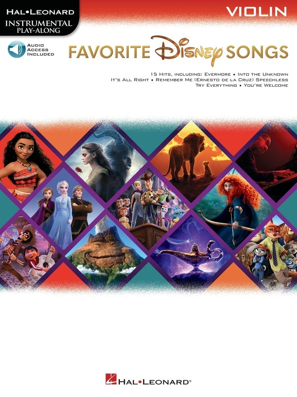 Favourite Disney Songs - Violin/Audio Access Online Hal Leonard 369123