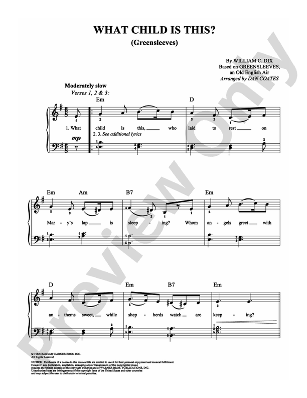 What Child Is This? (Greensleeves) - DSM-PS-0010013 - Easy Piano (Digital Download)