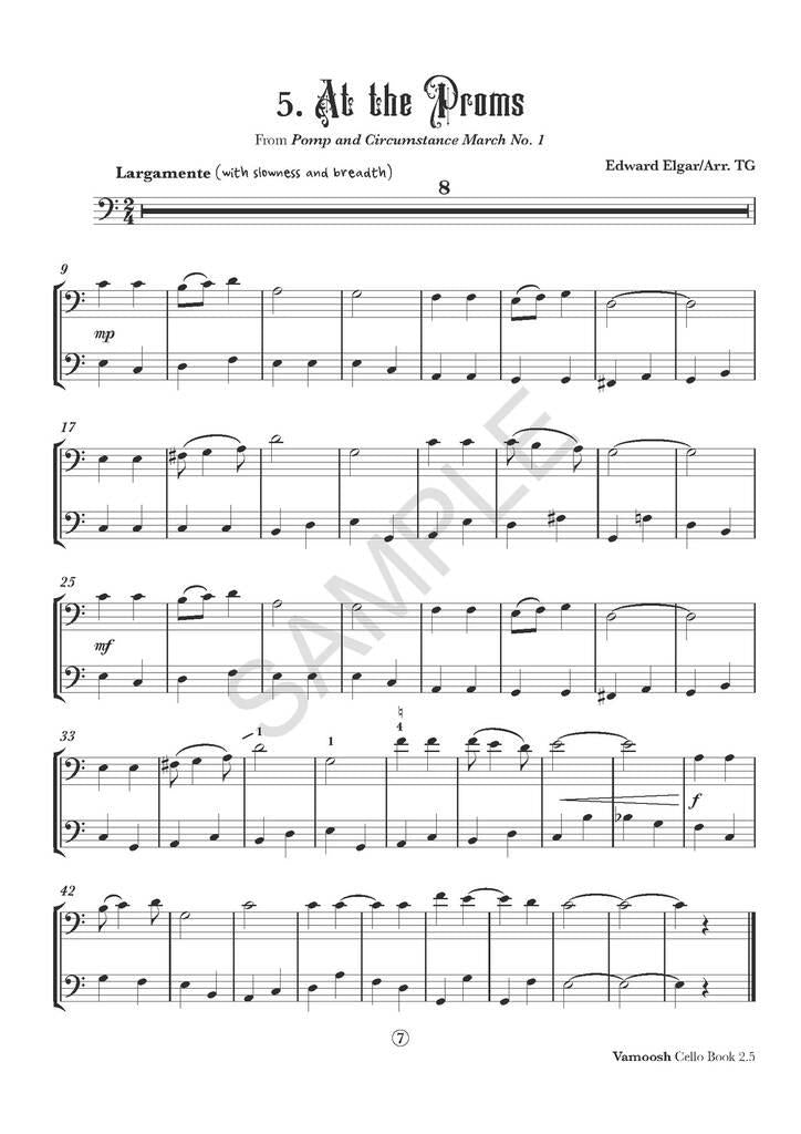 Vamoosh Cello Book 2.5 - Cello/Audio Access Online by Gregory Vamoosh Music VAM27