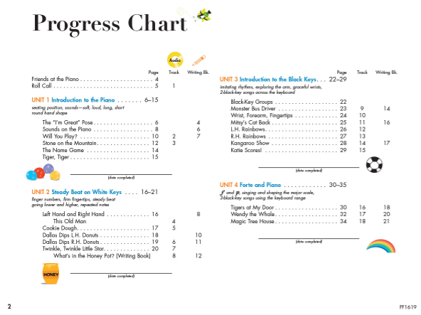 My First Piano Adventure Lesson Book A - Pre Reading - Piano/Online Audio Access by Faber/Faber Hal Leonard 420259