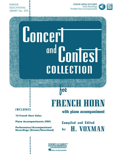 Concert and Contest Collection - French Horn/Audio Access Online by Voxman Rubank 4002520