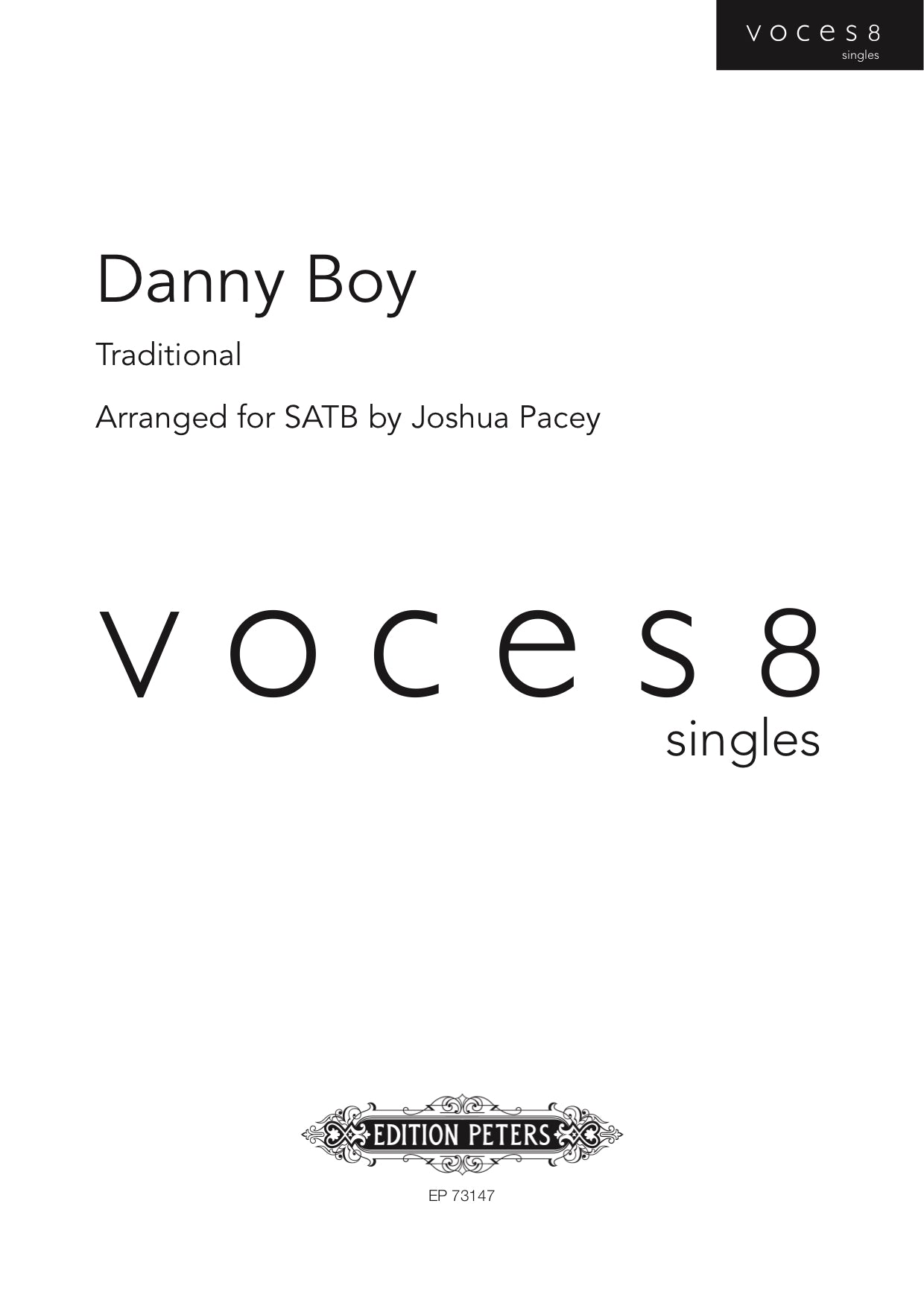 Danny Boy - SATB Choral Octavo (Digital Download)