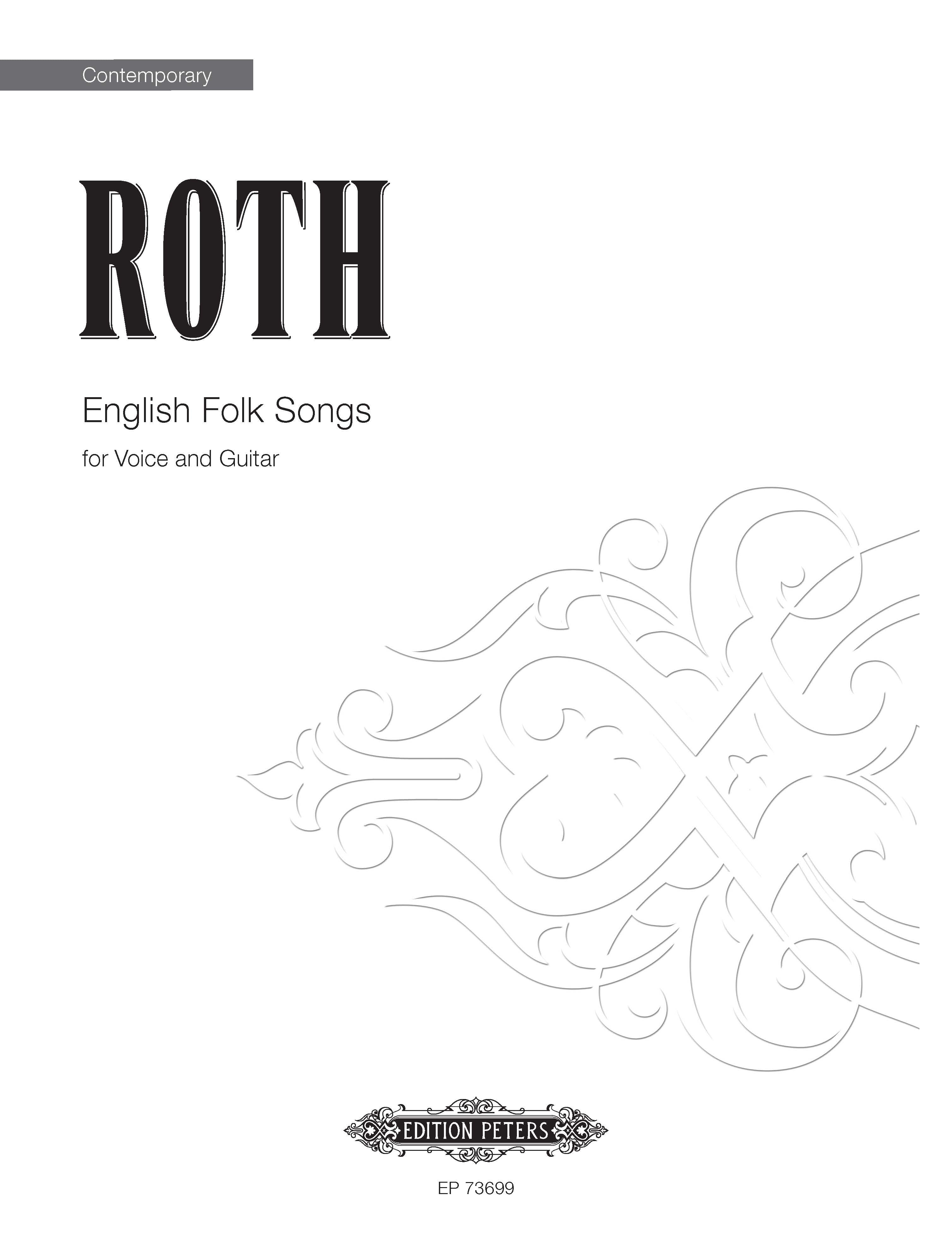 English Folk Songs (EP73699) - Guitar/Voice (Digital Download)