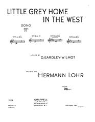 Little Grey Home In The West - D Major Vocal/Piano (Digital Download)