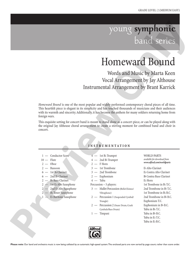 Honor Roll March - Concert Band Conductor Score & Parts (Digital Download)
