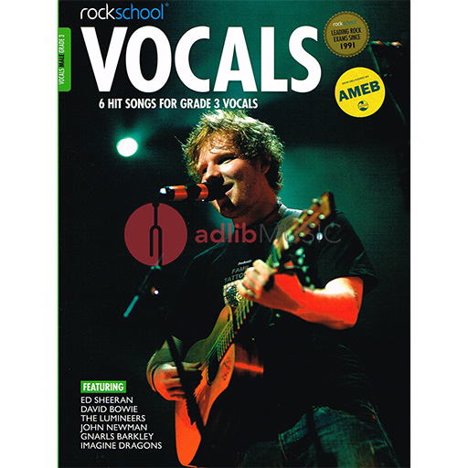 Rockschool Vocals - Grade 3 Male - 2014-2020 - Vocal Rock School Limited Sftcvr/Online Audio