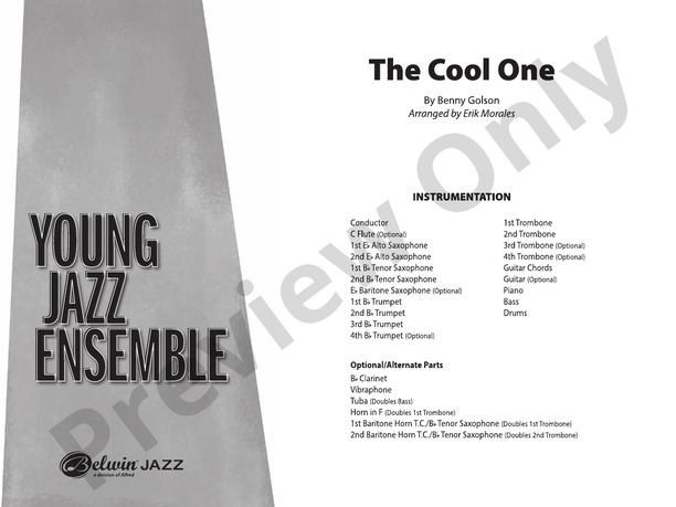 The Cool One – Jazz Ensemble Conductor Score & Parts (Digital Download)