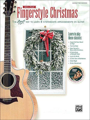 See & Play Fingerstyle Christmas - The Best Way to Learn 8 Intermediate Arrangements on Guitar - Various - Guitar Hal Leonard Guitar Solo /DVD