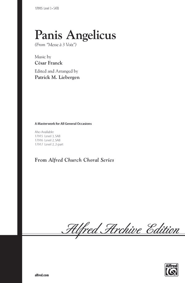 PANIS ANGELICUS SATB ARR LIEBERGEN