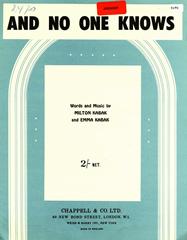And No One Knows - PVG (Digital Download)