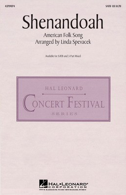 Shenandoah - SATB Linda Spevacek Hal Leonard Choral Score Octavo